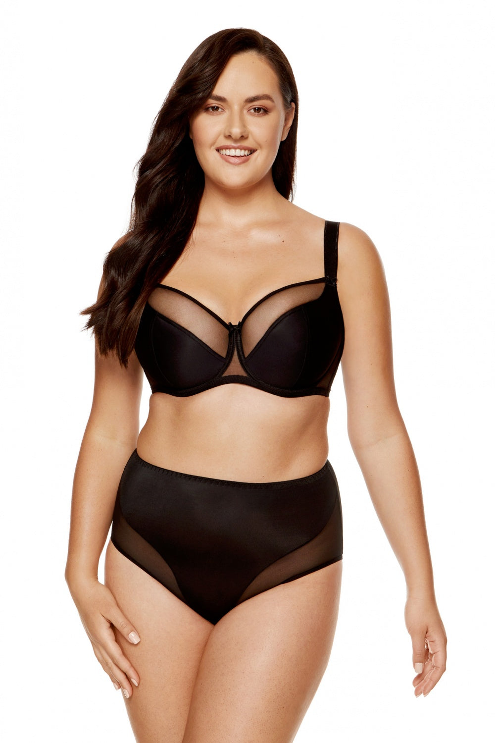 Gorteks Zara Black Mesh Soft Bra
