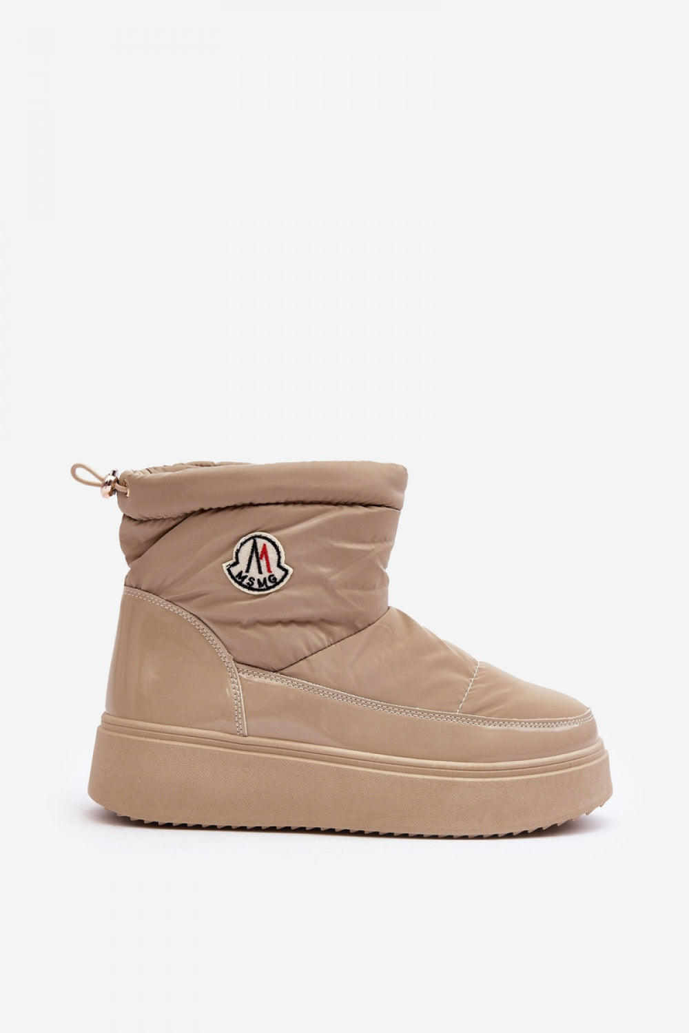 Step In Style Gattea Beige Faux Leather Platform Snow Boots - view 3
