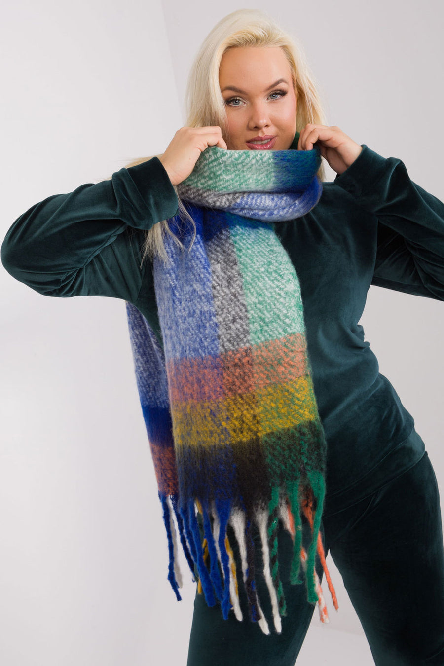 AT Dark Blue Shawl