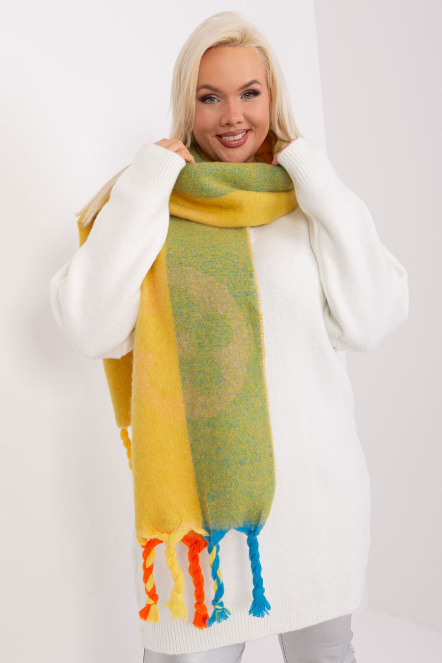 AT Multicolour Striped Shawl
