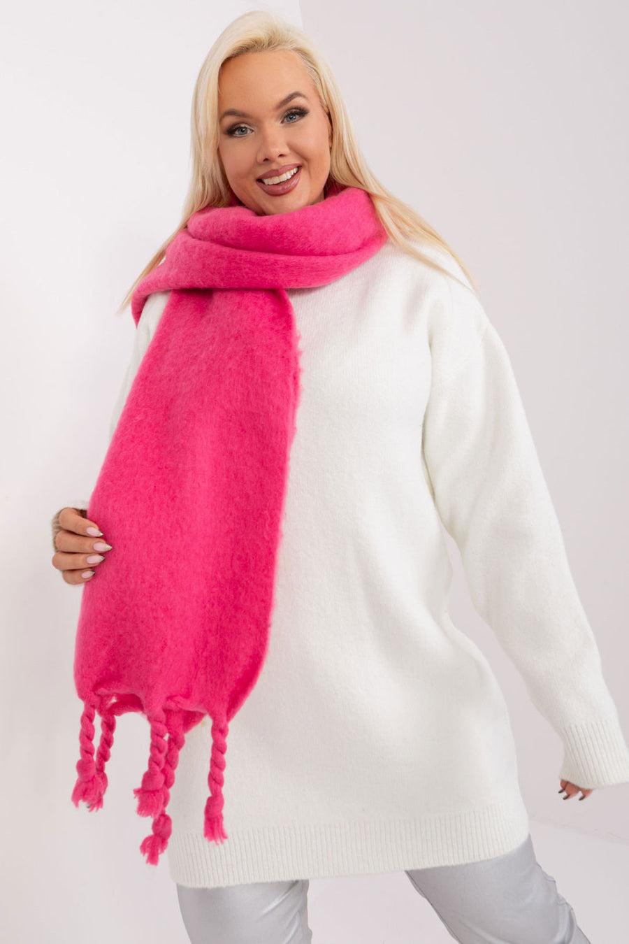 AT Dark Pink Loose Fit Shawl