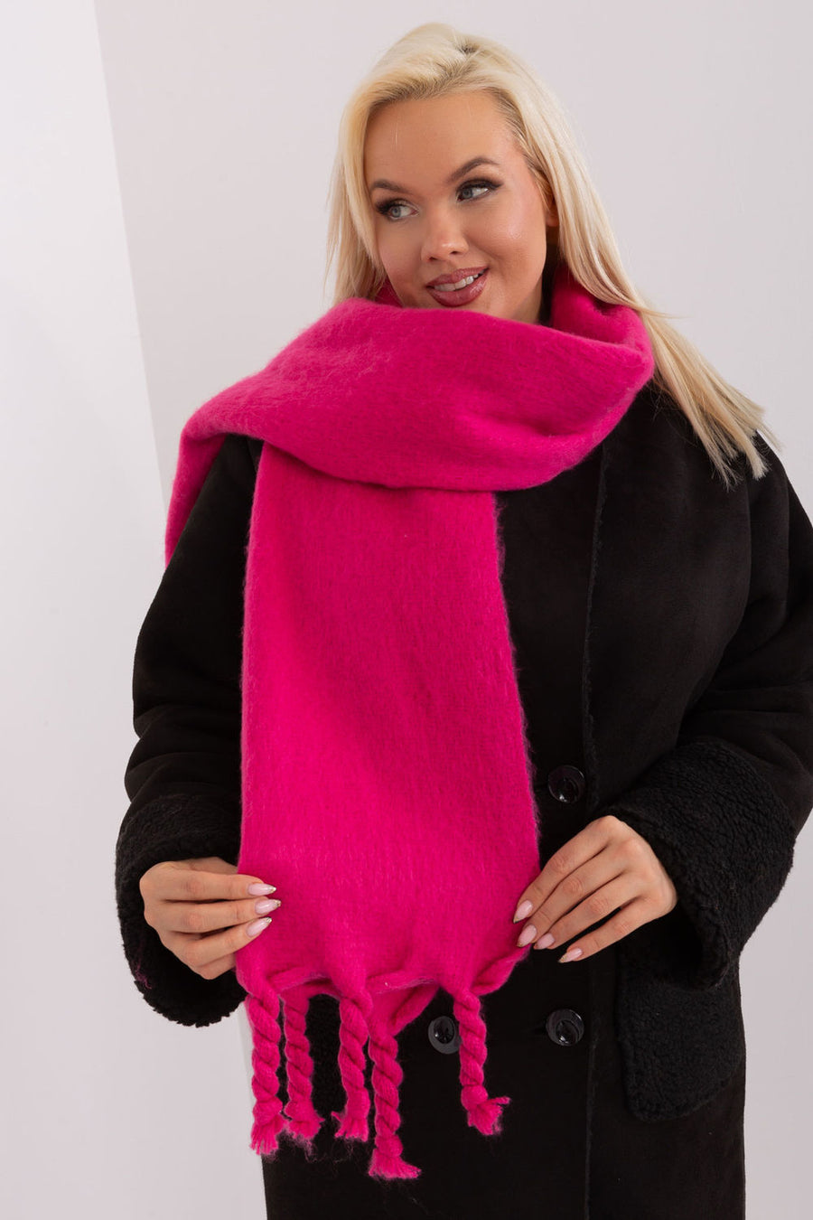 AT Fuchsia Loose Fit Shawl