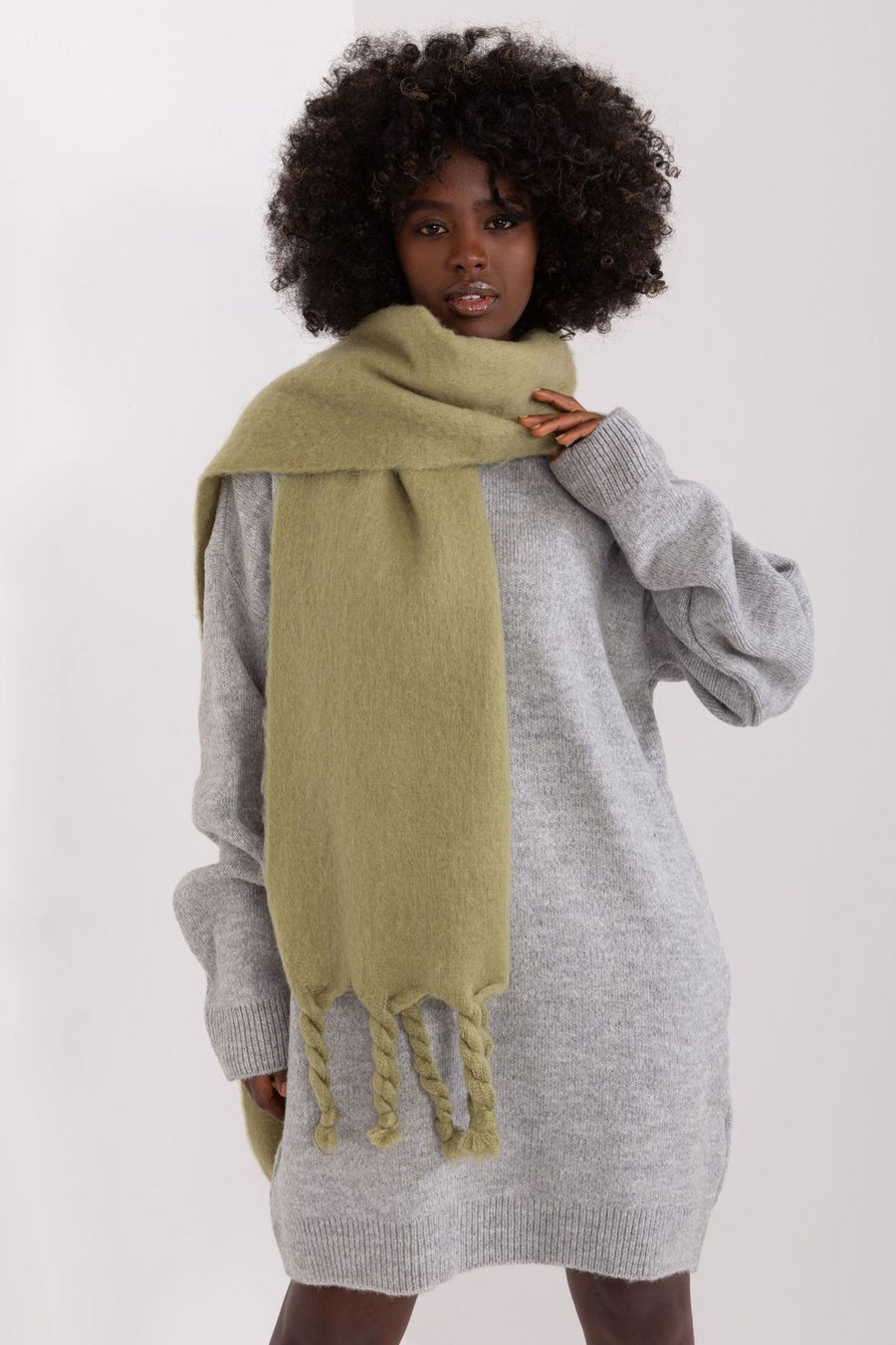 AT Pistachio Loose Fit Shawl