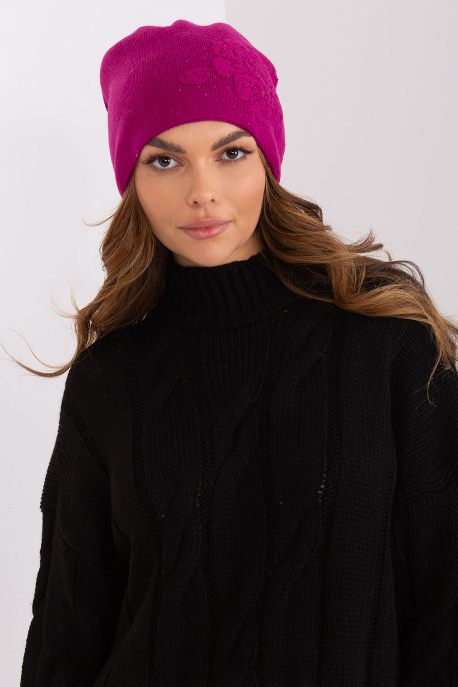 AT Fuchsia Beanie Hat
