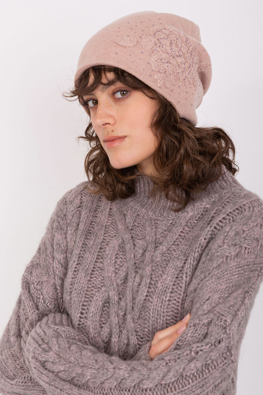 AT Dark Pink Beanie Hat