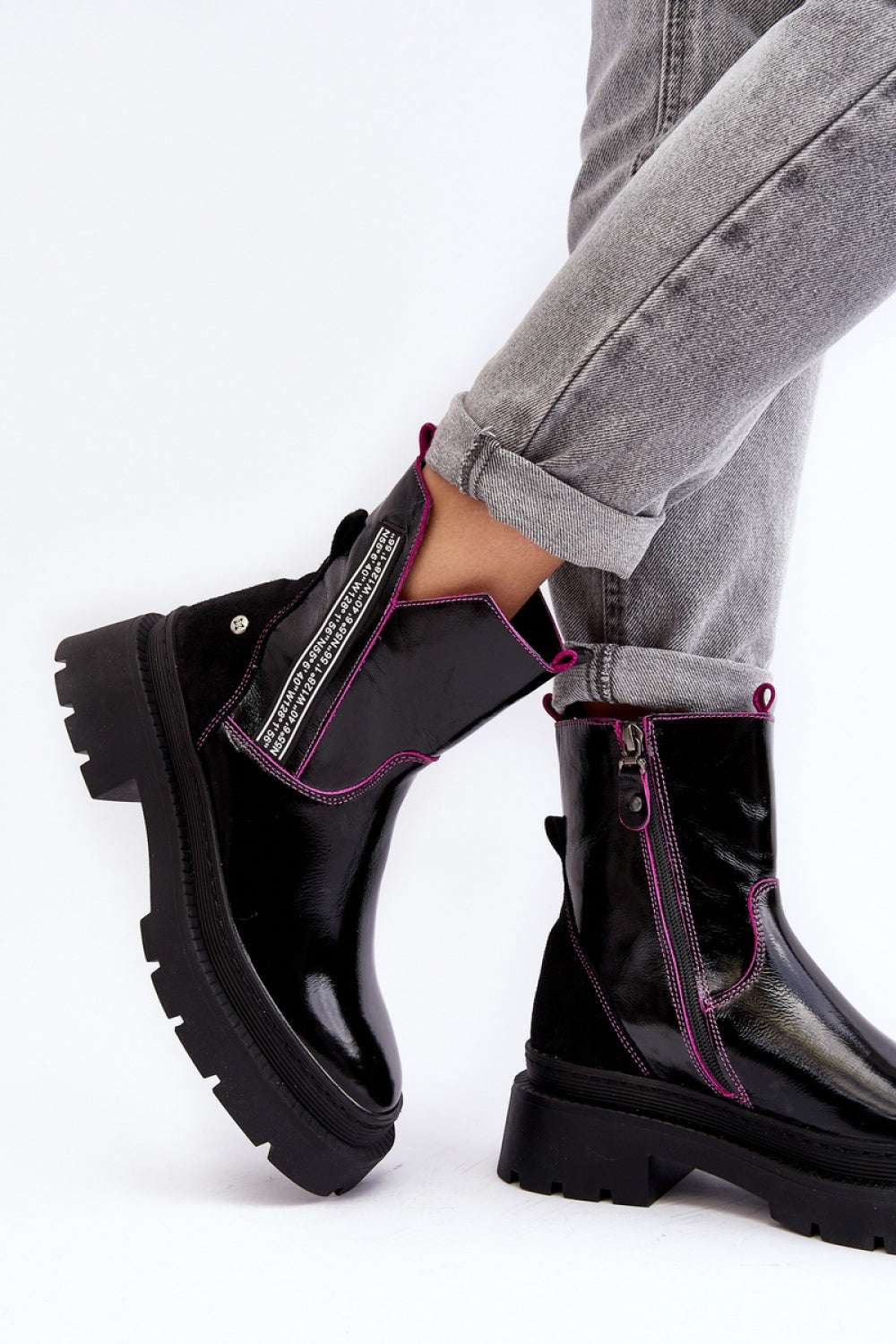 Step In Style Maciejka Fuchsia Leather Heeled Shoes - view 2