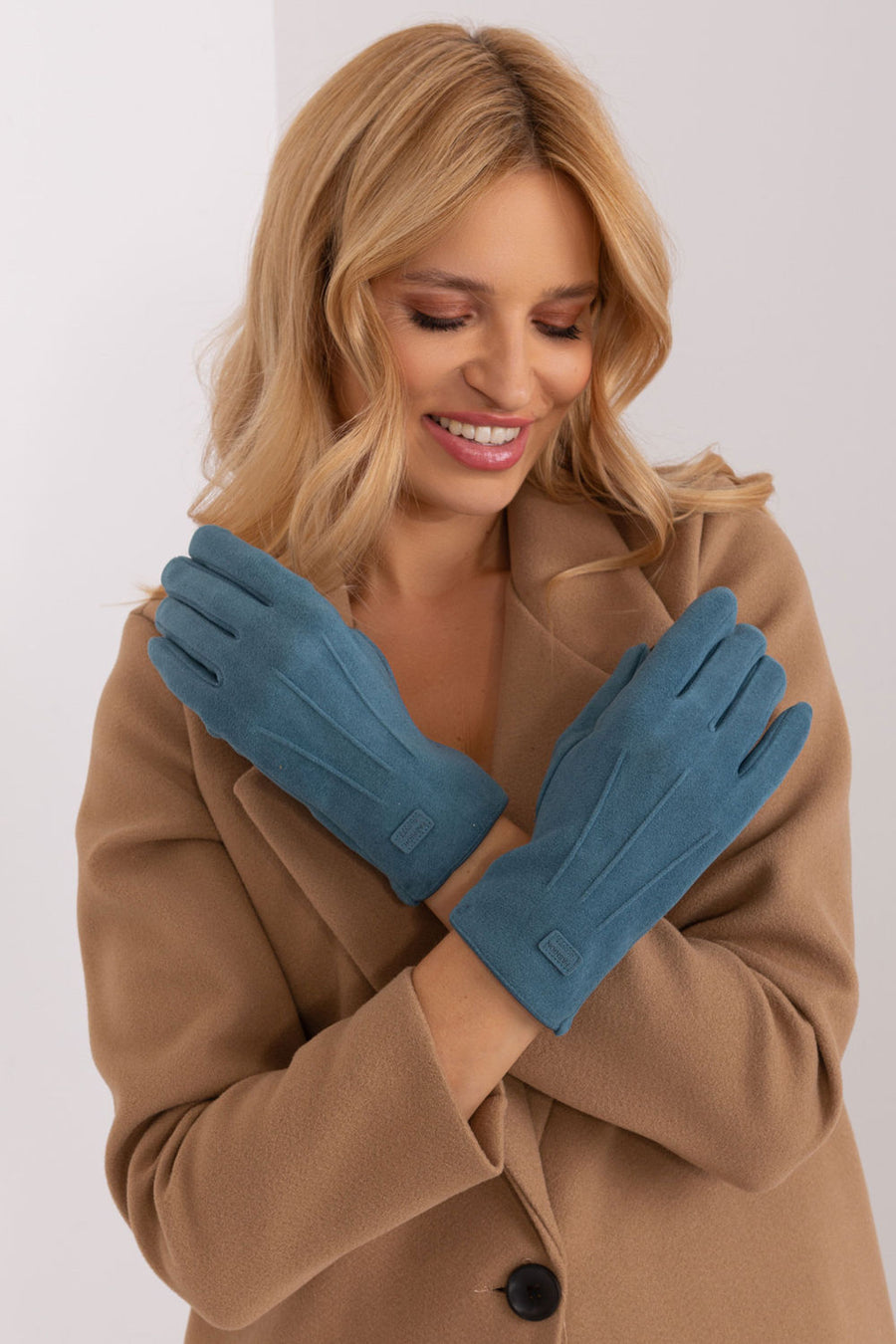 AT Teal Cotton Gloves