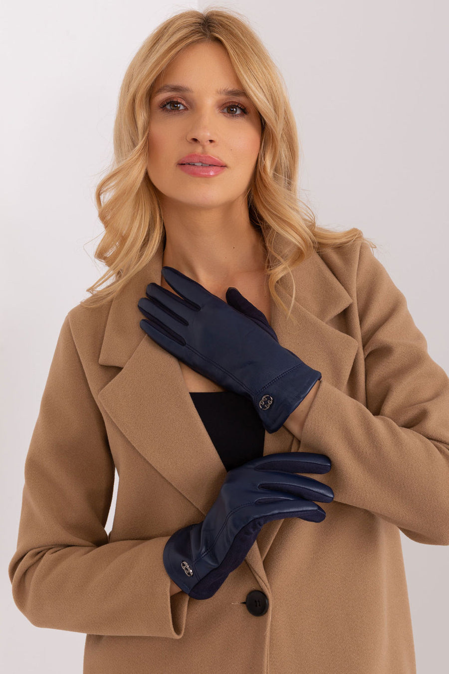 AT Navy Polyurethane Gloves