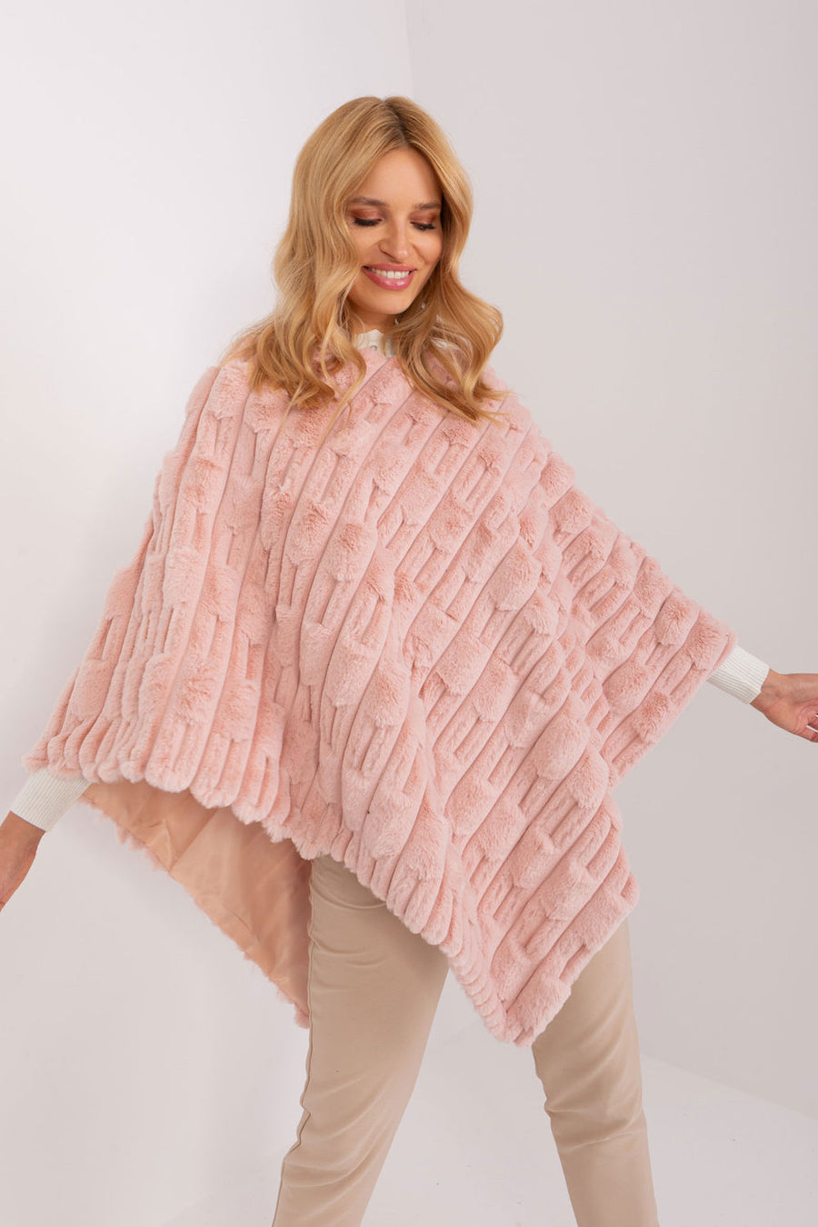 AT Light Pink Poncho