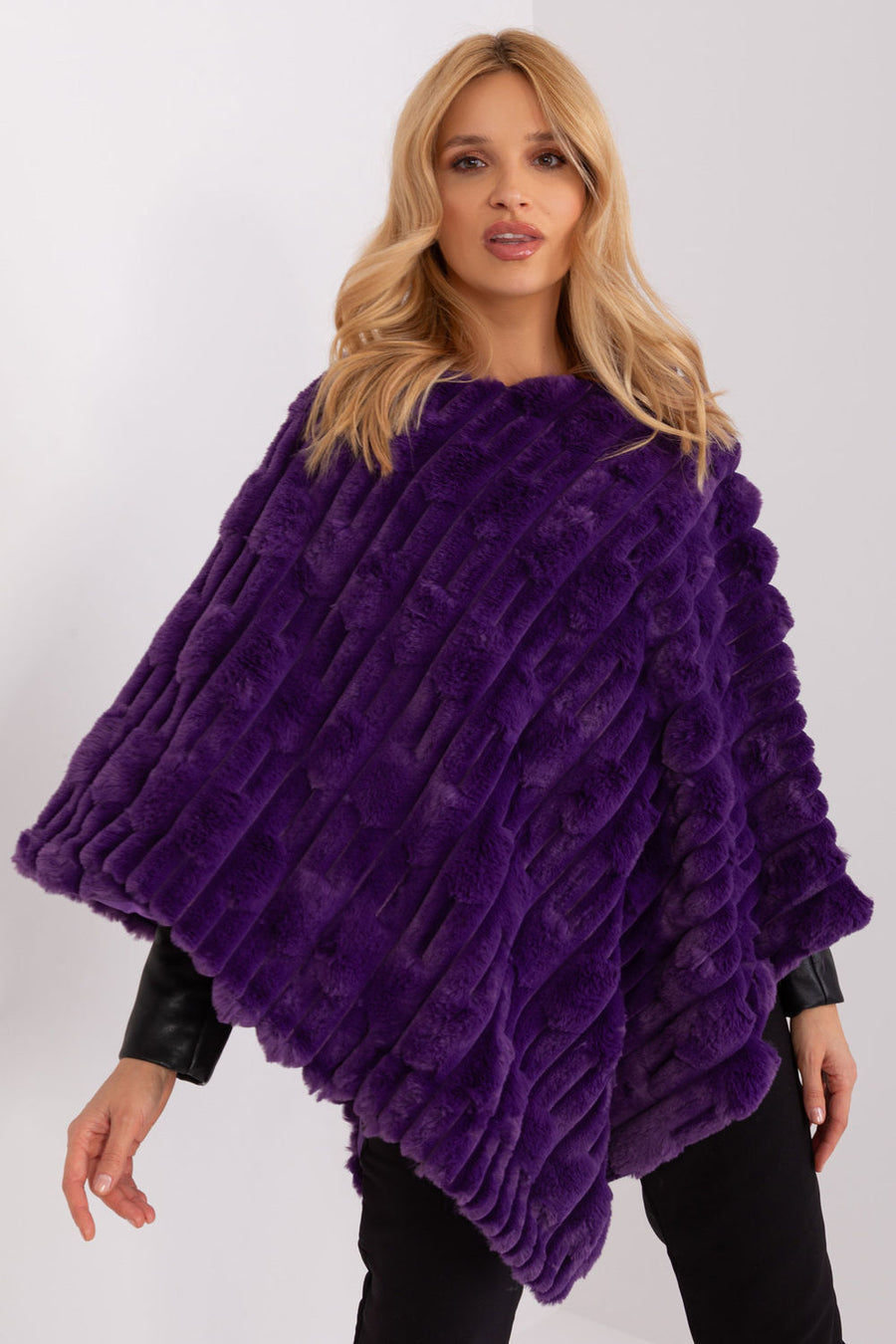 AT Dark Violet Poncho