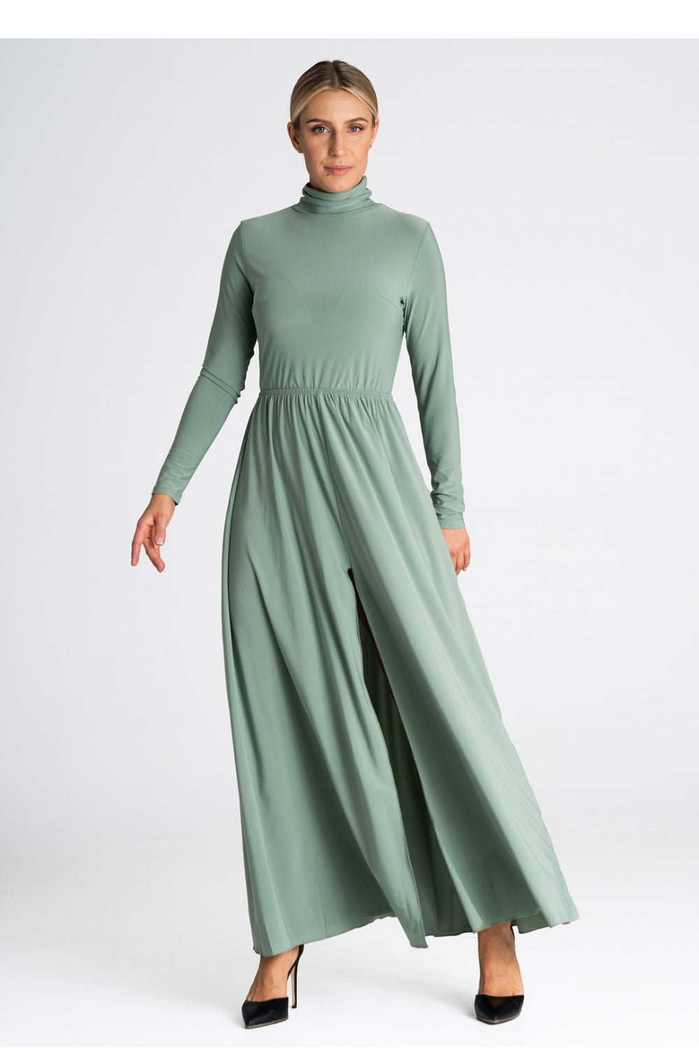 Figl Olive Maxi Bodycon Dress