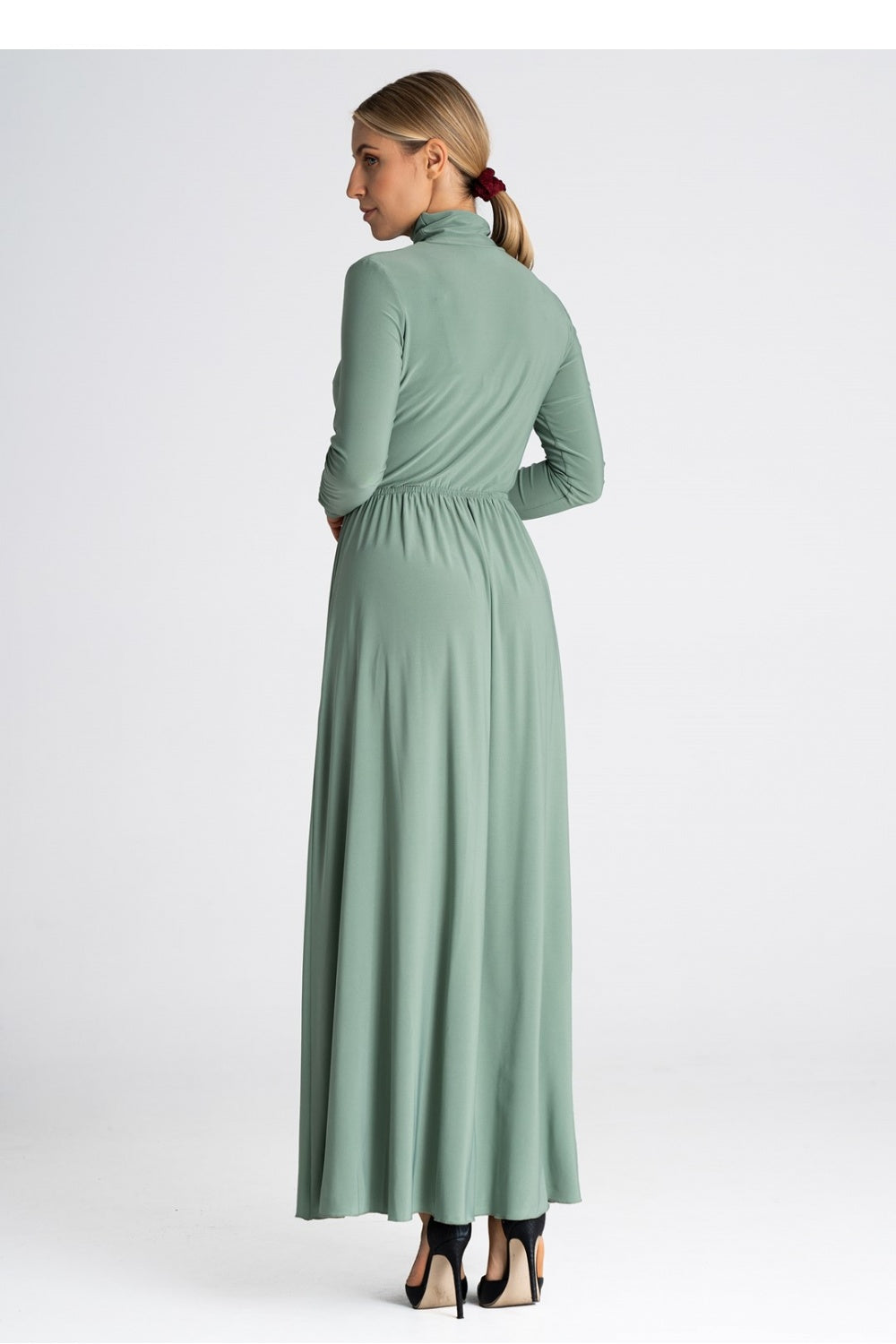 Figl Olive Maxi Bodycon Dress - view 3