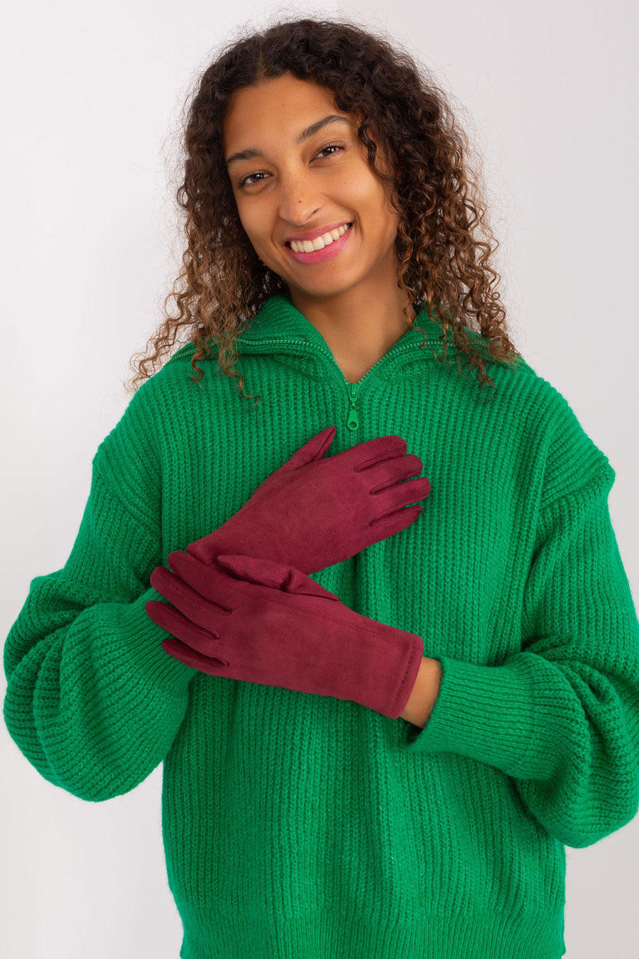 AT Burgundy Cotton Gloves