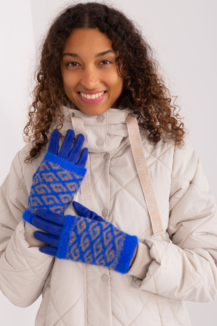 AT Cobalt Blue Knitted Gloves