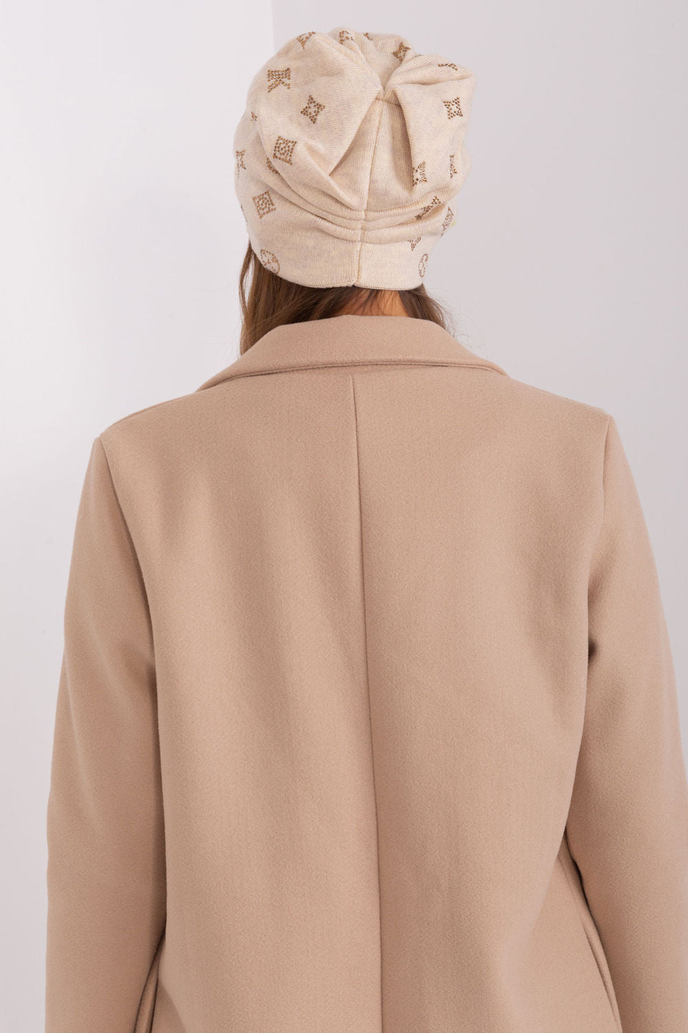 AT Light Beige Beanie Hat - view 3