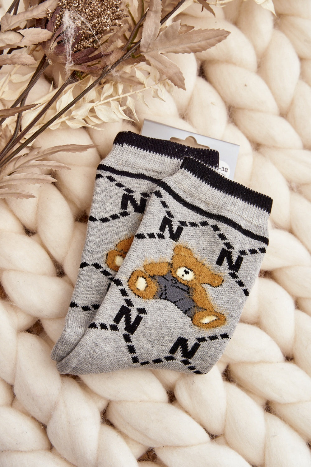 Step In Style Grey Socks