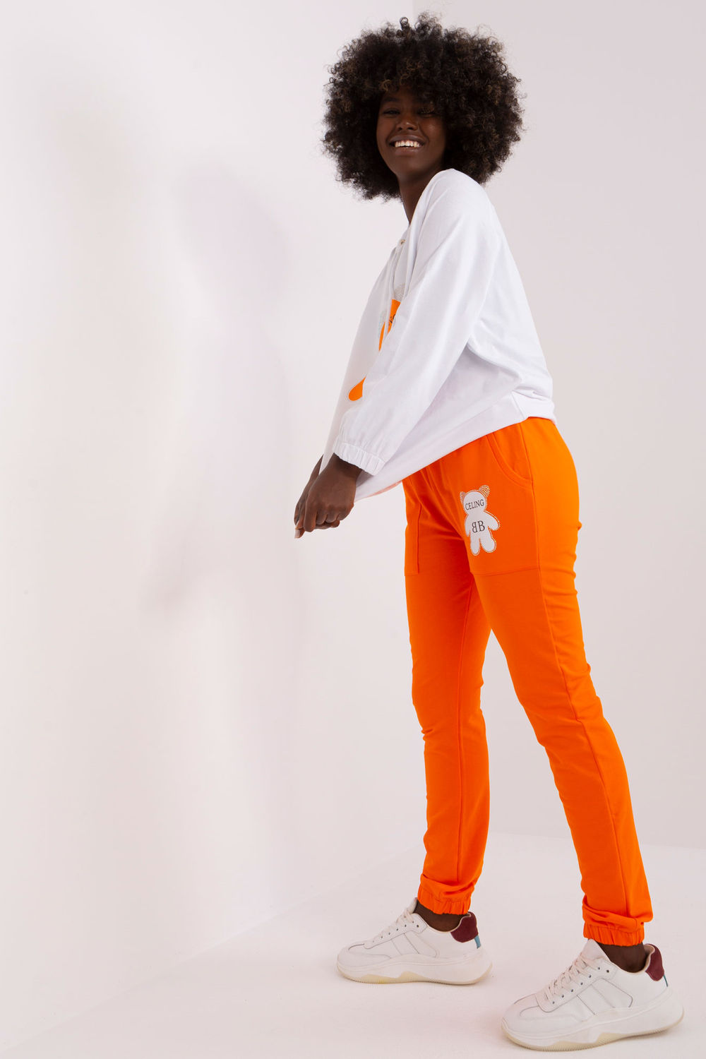 Relevance Orange Long Sleeve Co-Ord Set - view 3