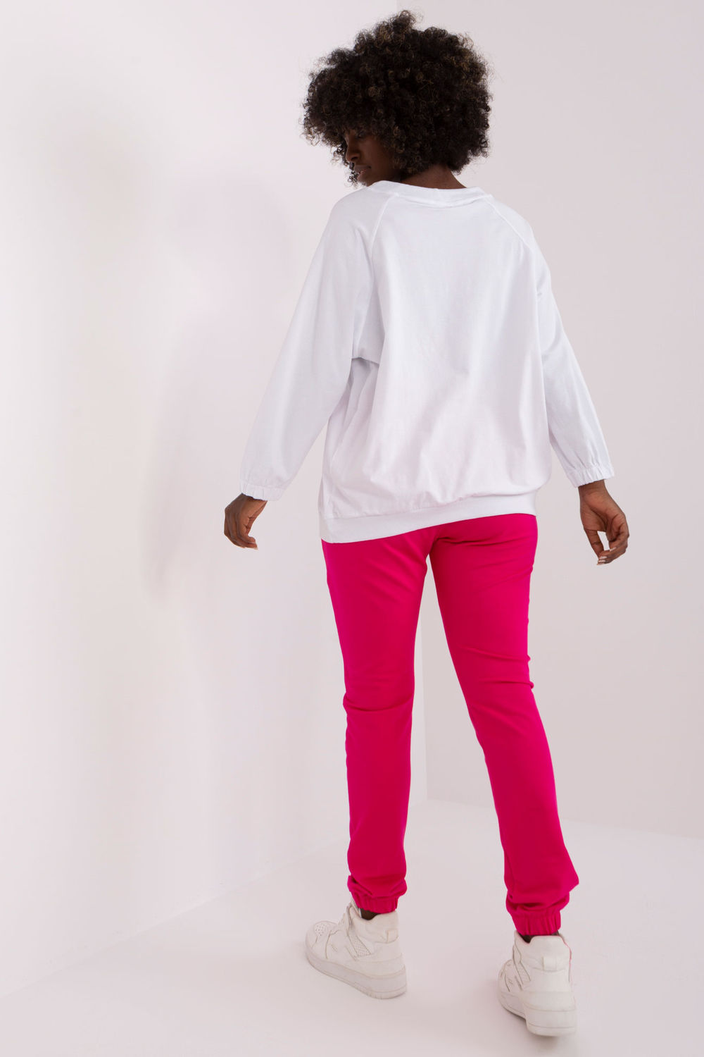 Relevance Fuchsia Round Neck Long Sleeve Co-Ord Set - view 3