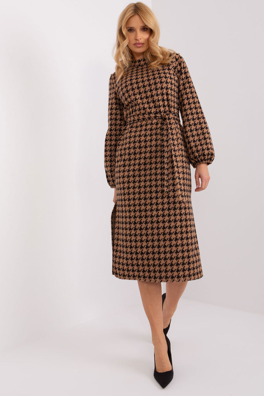 Lakerta Black Long Sleeve Dress