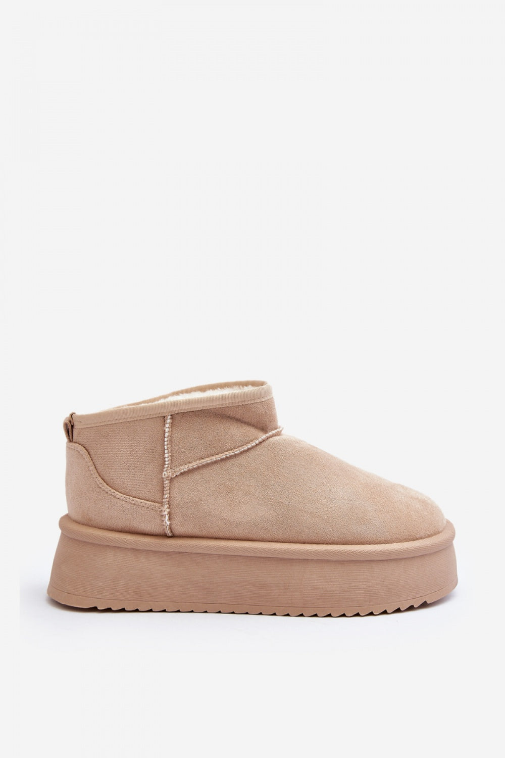 Step In Style Caliksa Beige Faux Suede Warm Lined Snow Boots - view 3