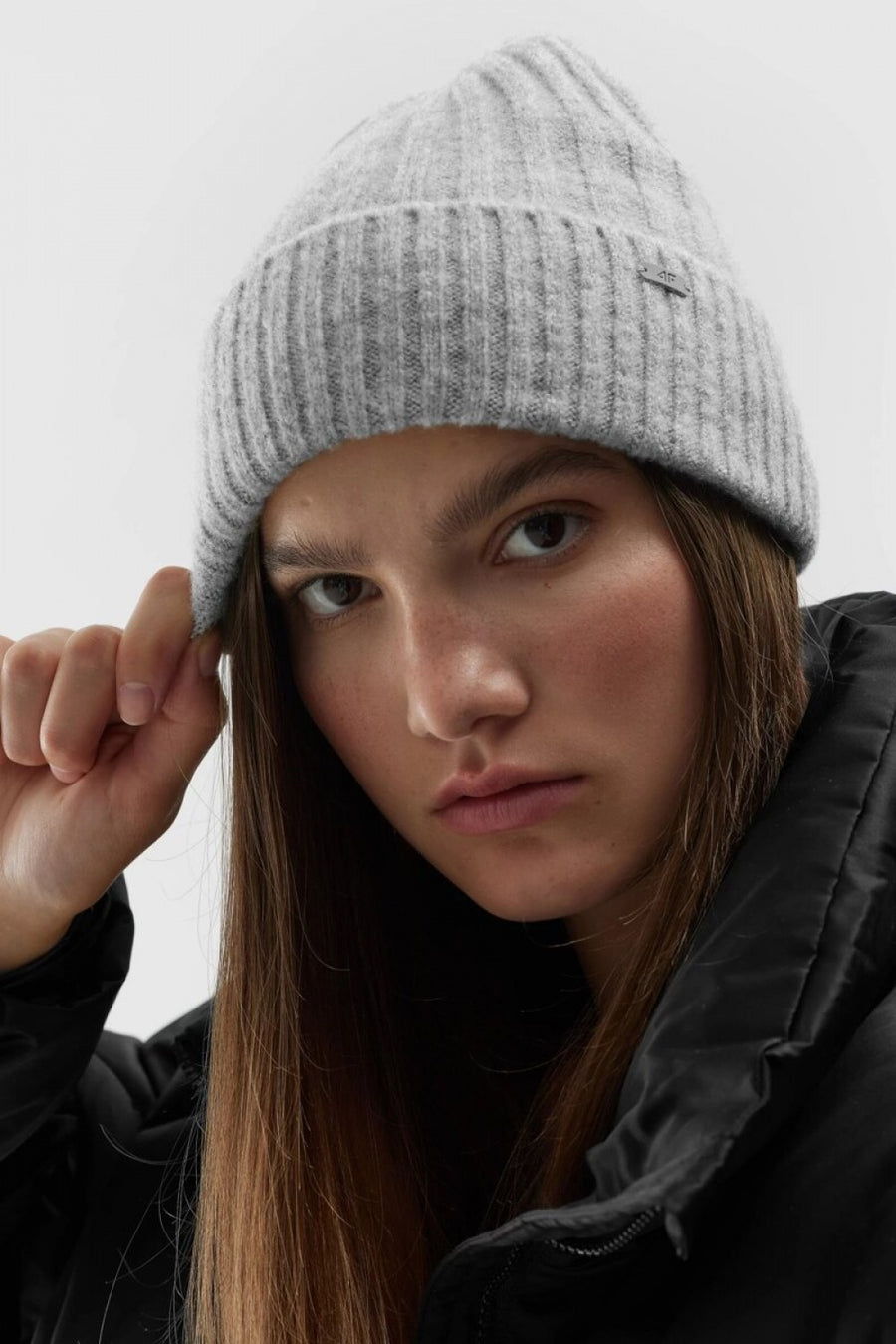 4F Grey Beanie Hat