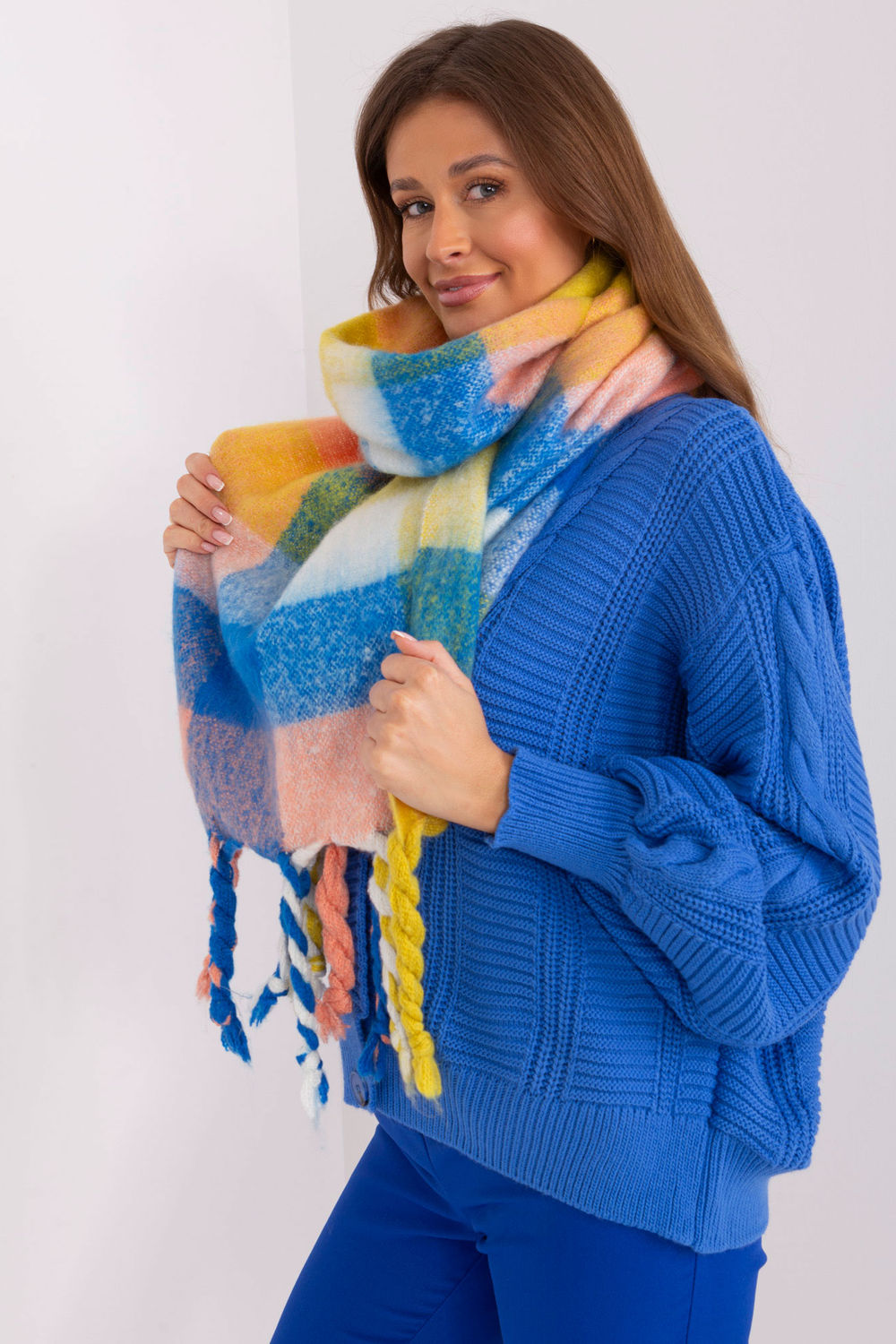 AT Yellow Loose Fit Shawl - view 2