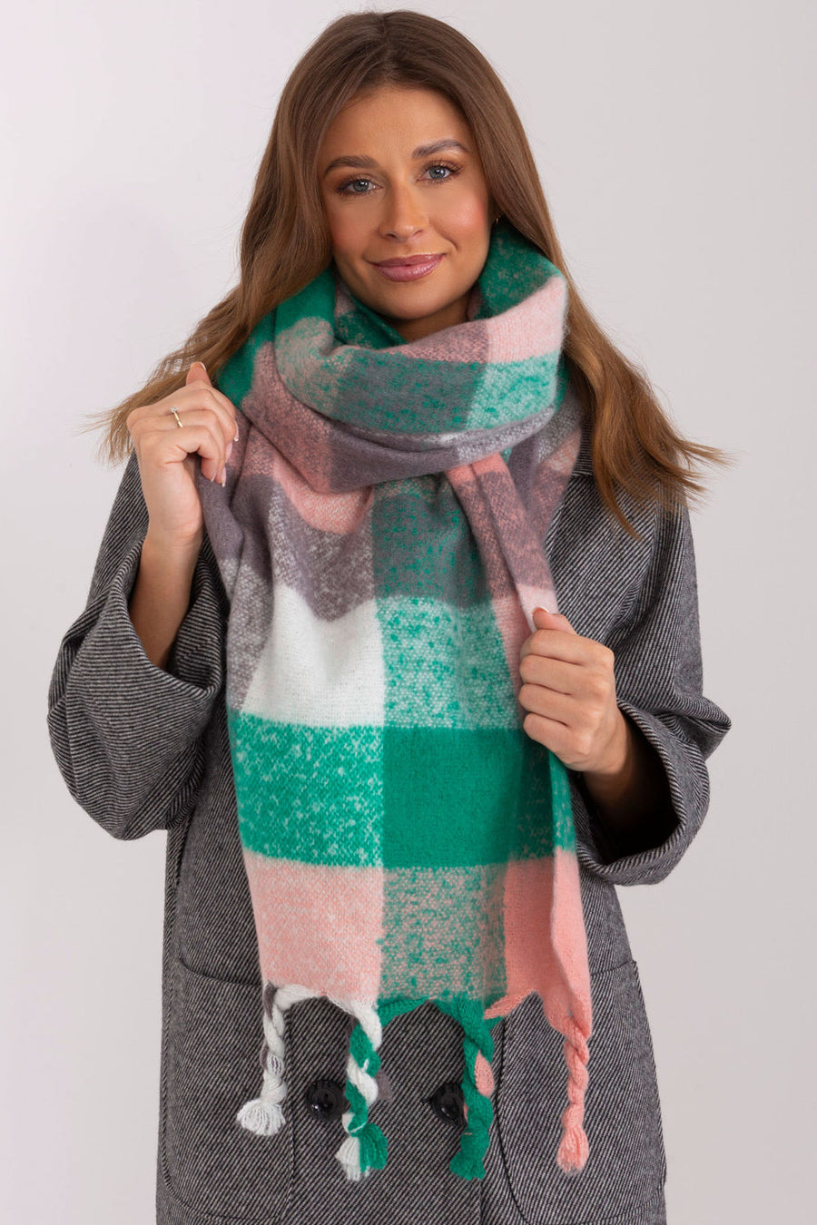 AT Green Loose Fit Shawl