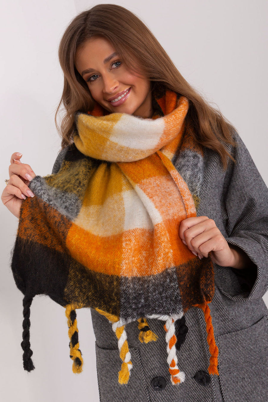 AT Black Loose Fit Shawl