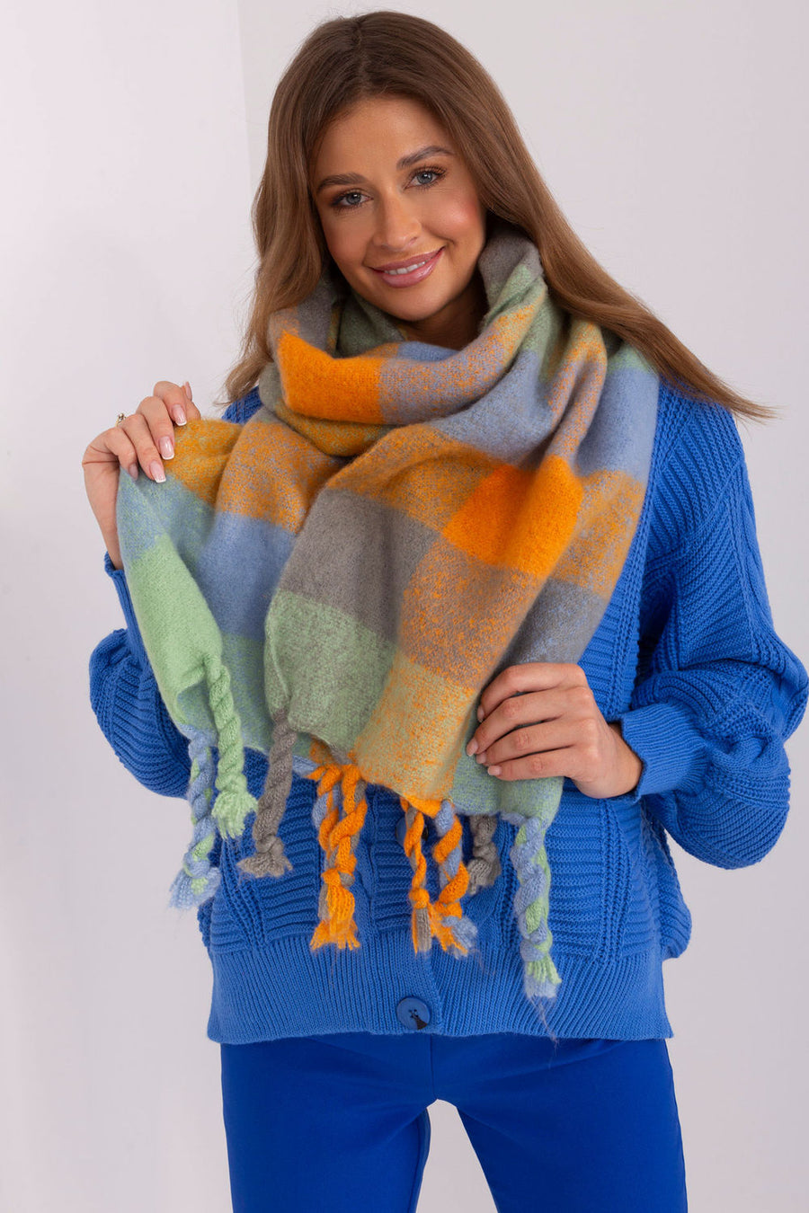 AT Orange Loose Fit Shawl