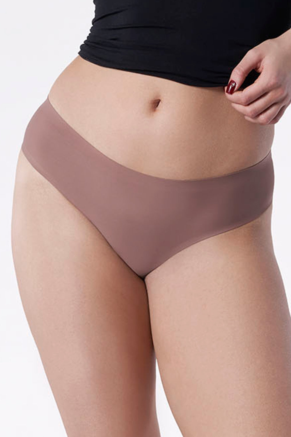 Julimex Tanga Choco Brown Lace Brazilian Knickers