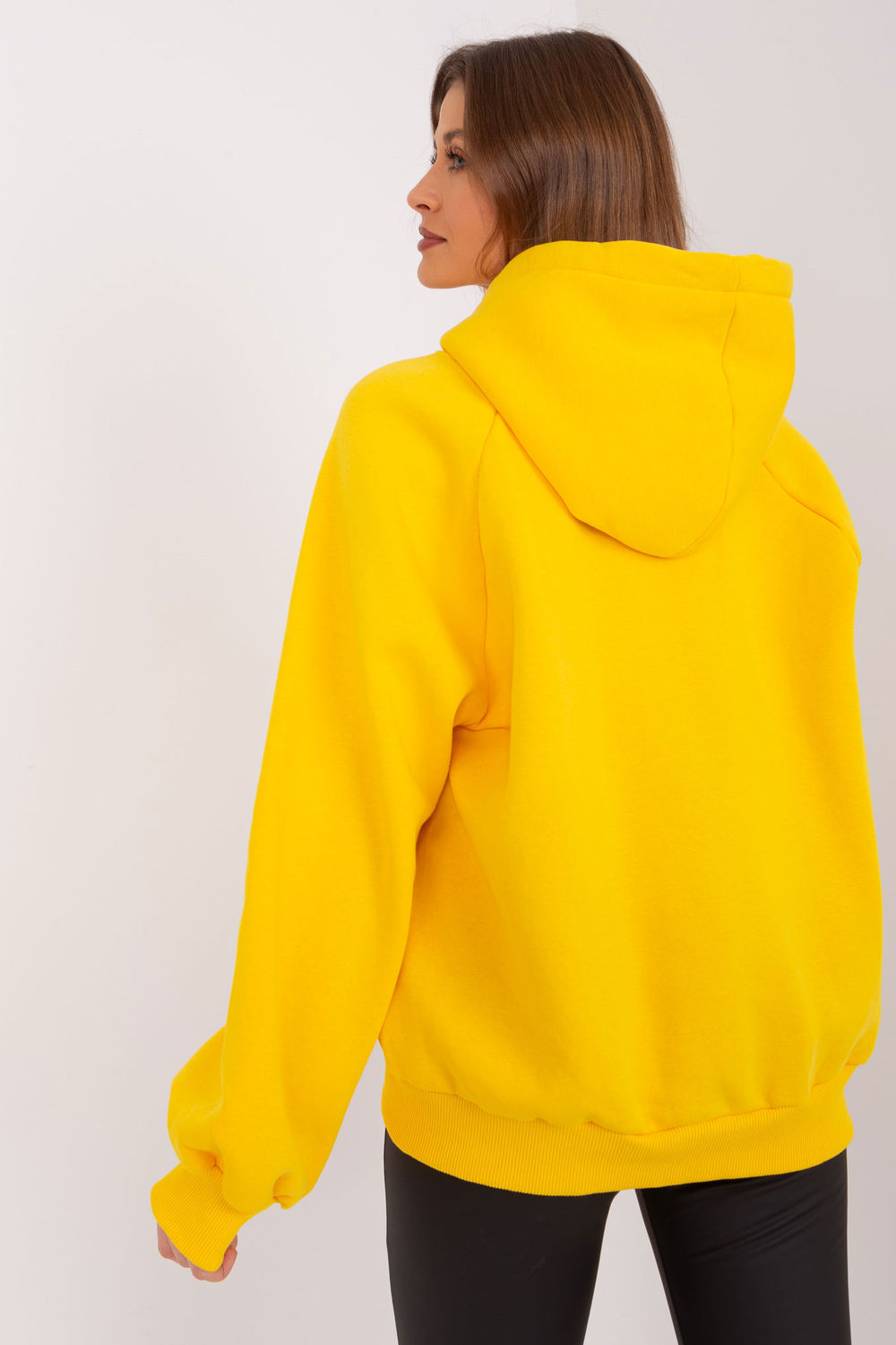 Ex Moda Yellow Hooded Long Sleeve Sweatshirt - view 3