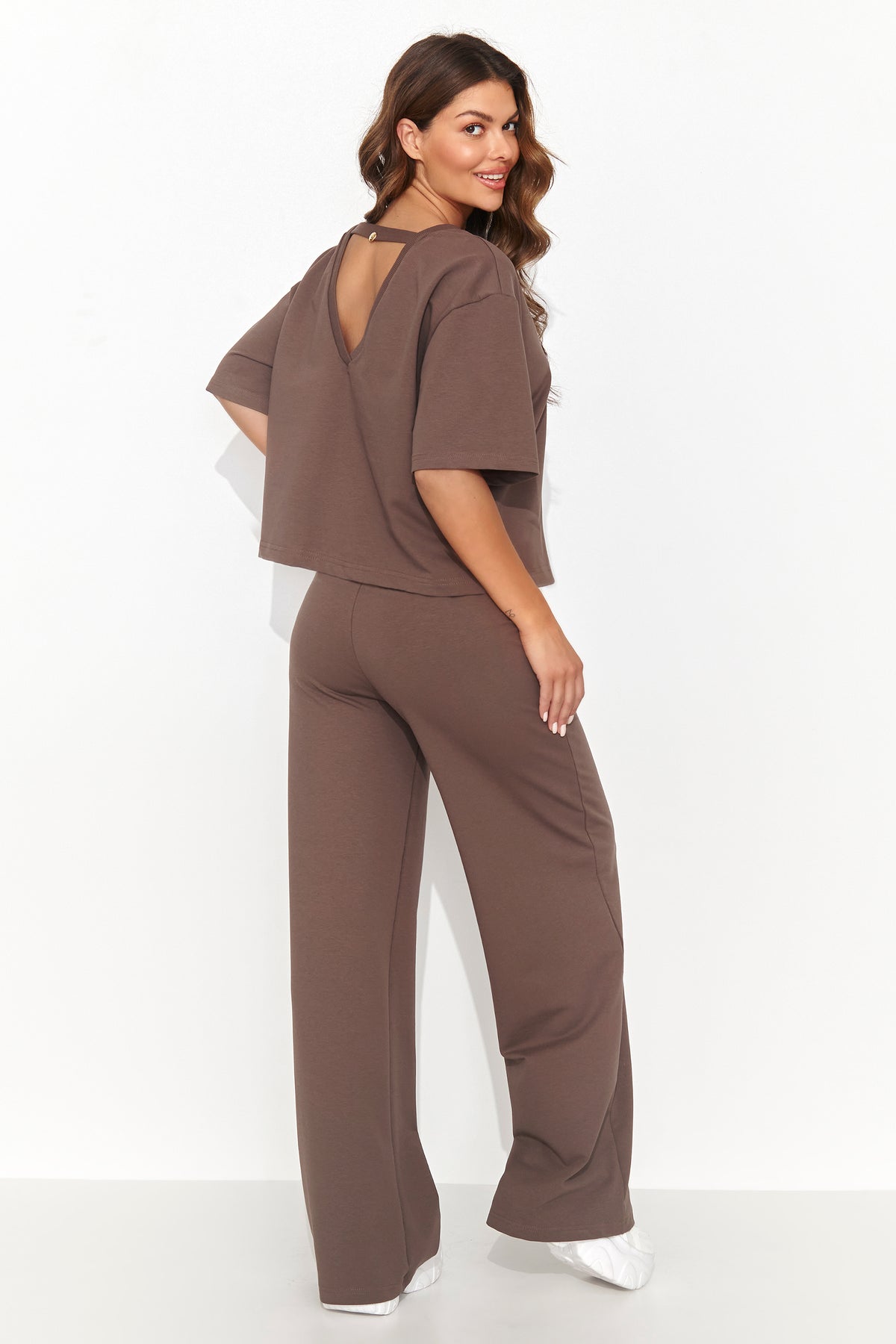 Numinou Chocolate Wide Leg Co-Ord Set - view 2