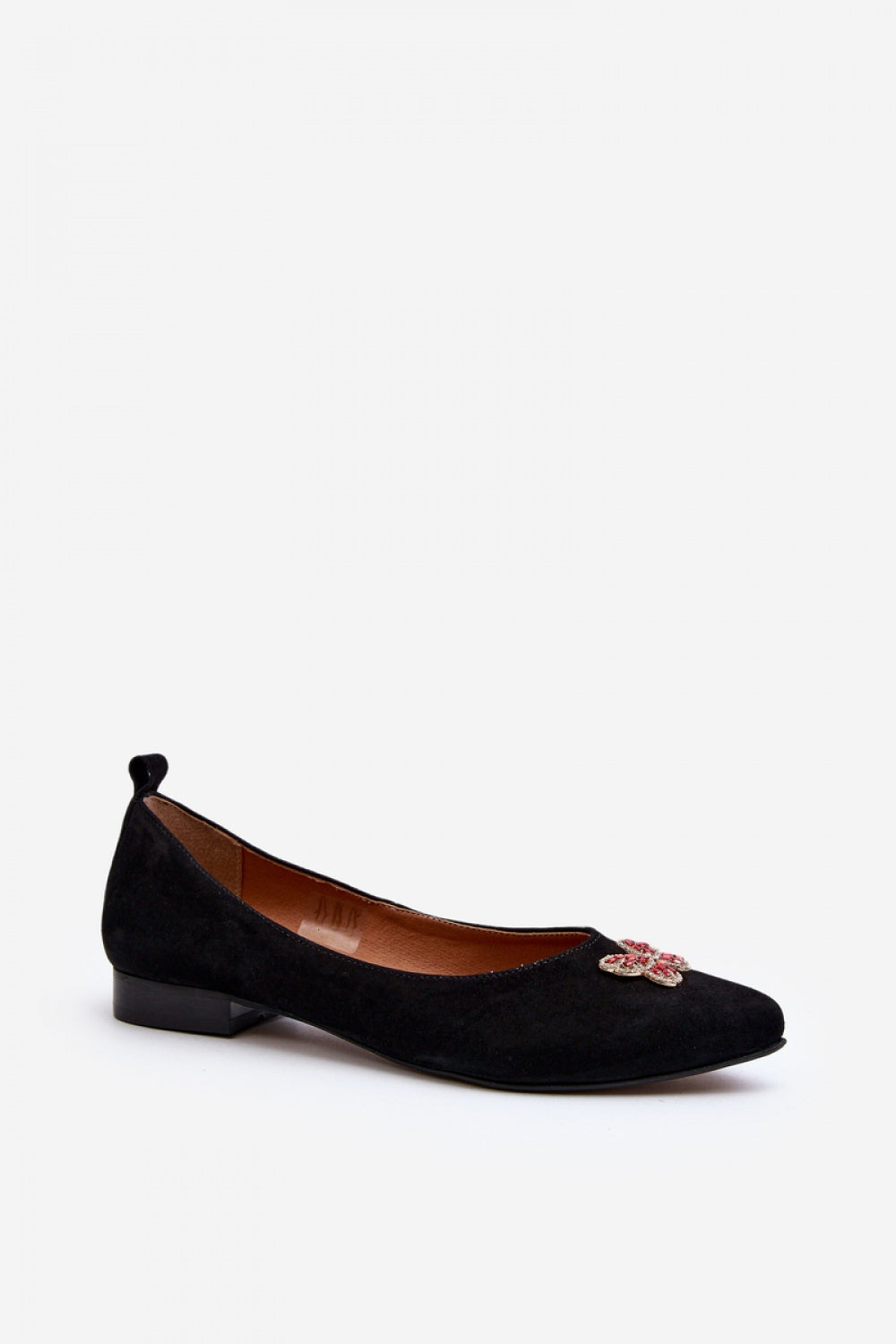 Step In Style Zazoo Black Suede Ballet Flats - view 3