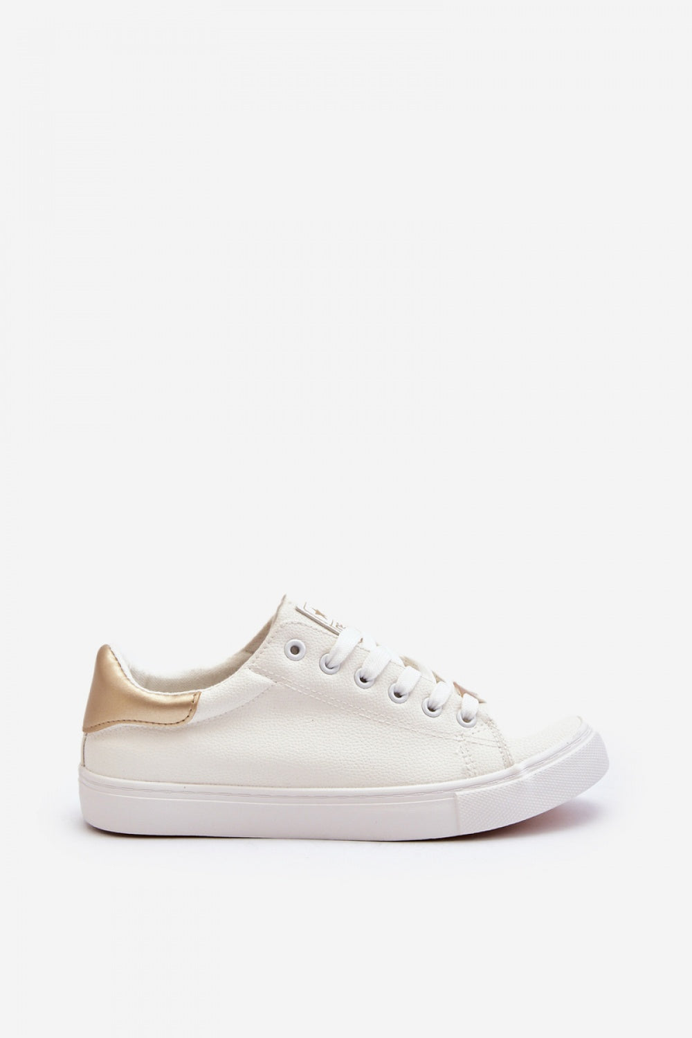 Step In Style Tiraelle White Faux Leather Lace Up Trainers - view 2
