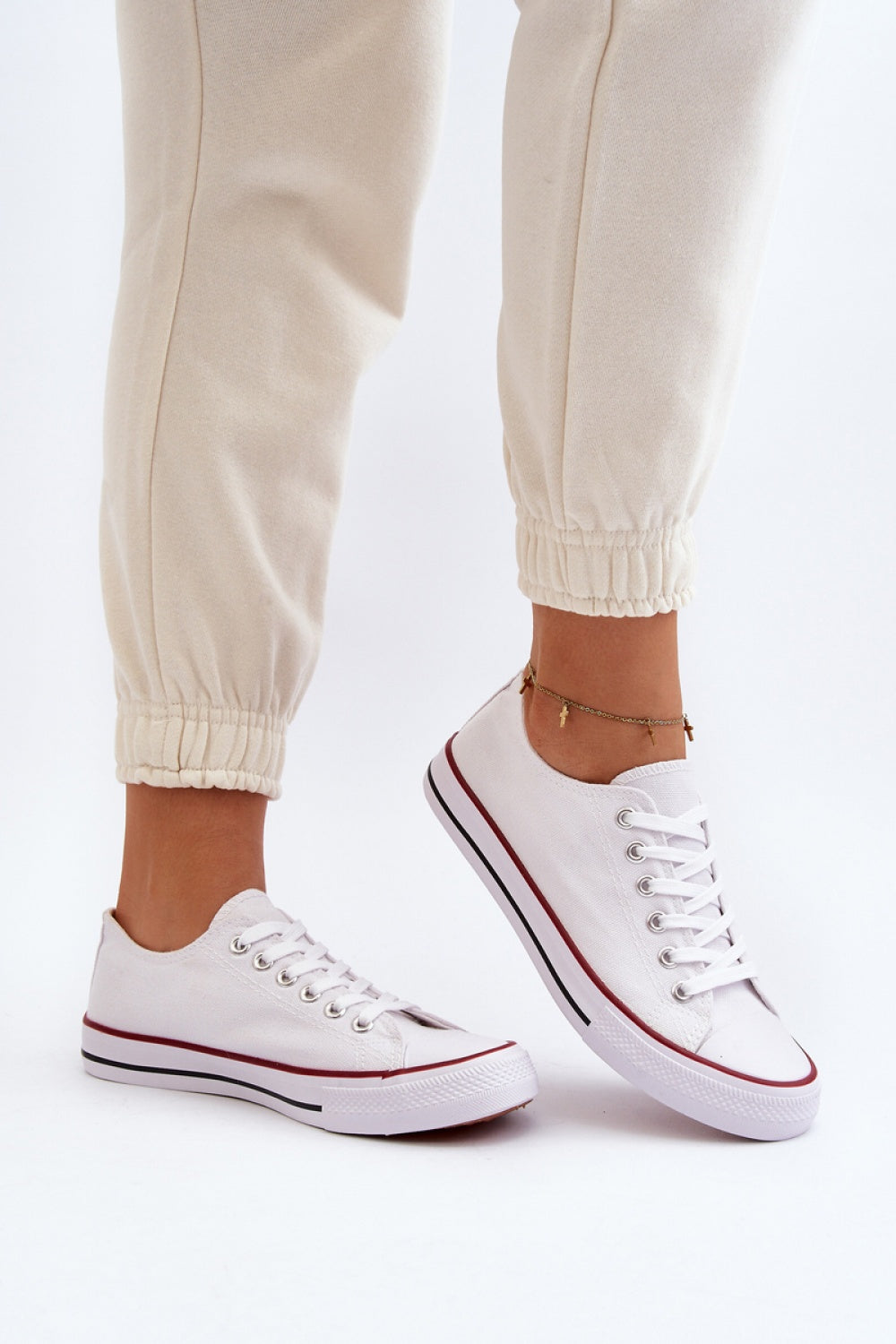 Step In Style Isiltara White Trainers