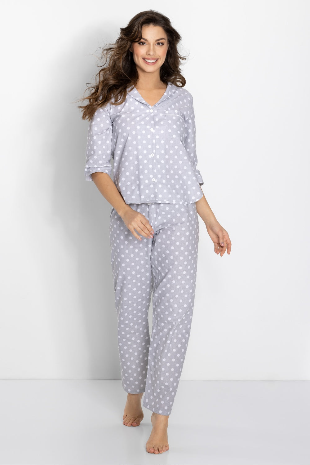 Momenti Per Me Looking Good Grey Cotton Pyjamas
