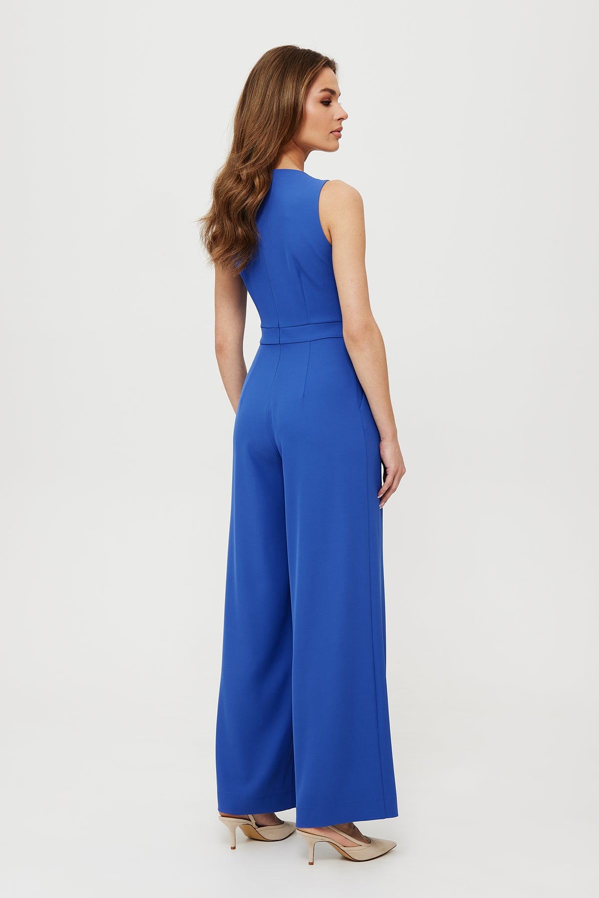 Makover Blue Bodycon Sleeveless Jumpsuit - view 2