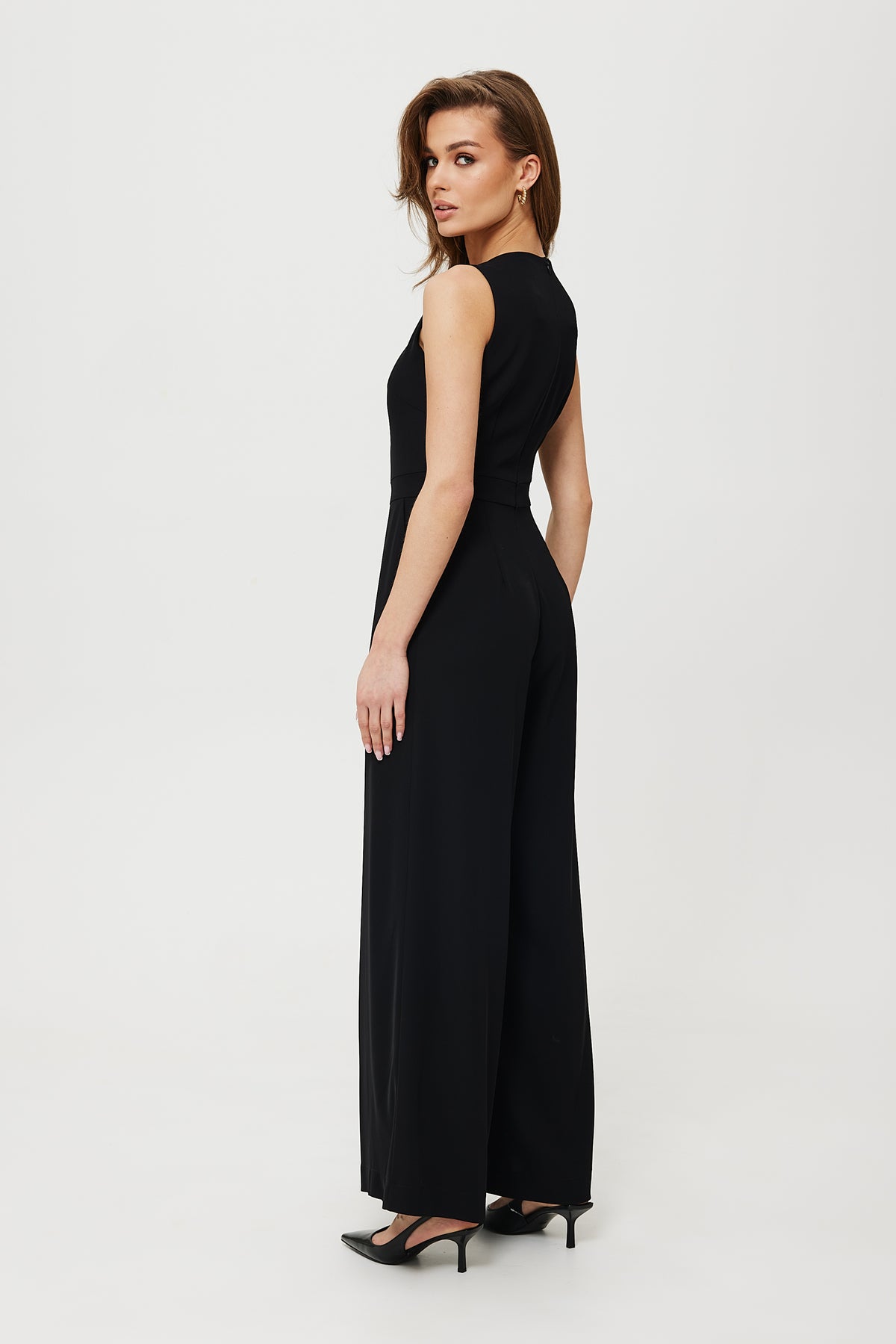Makover Black Bodycon Sleeveless Jumpsuit - view 2
