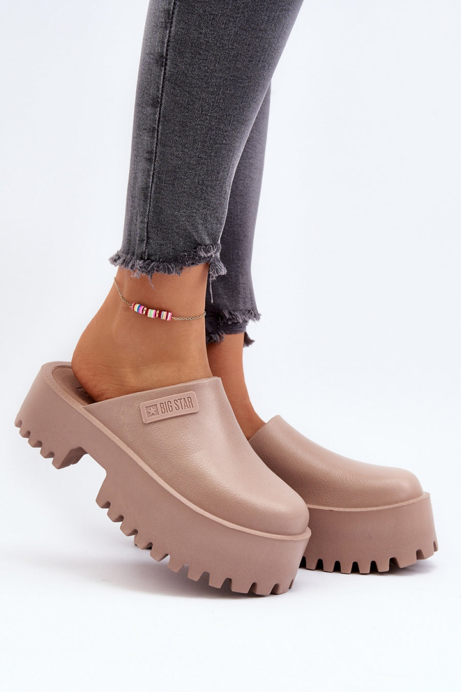 Step In Style Beige Flip Flops