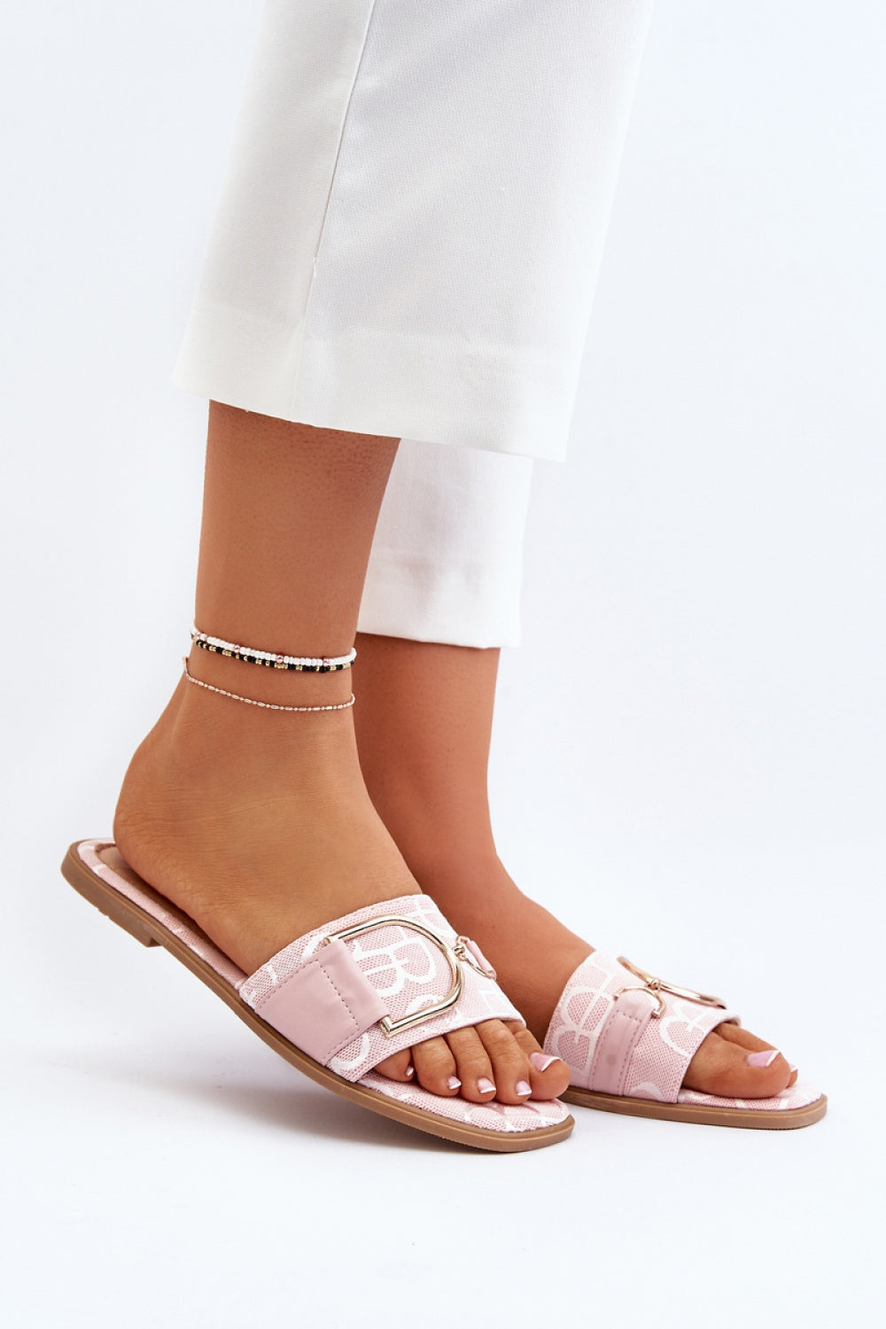 Step In Style Taleci Pink Flip Flops
