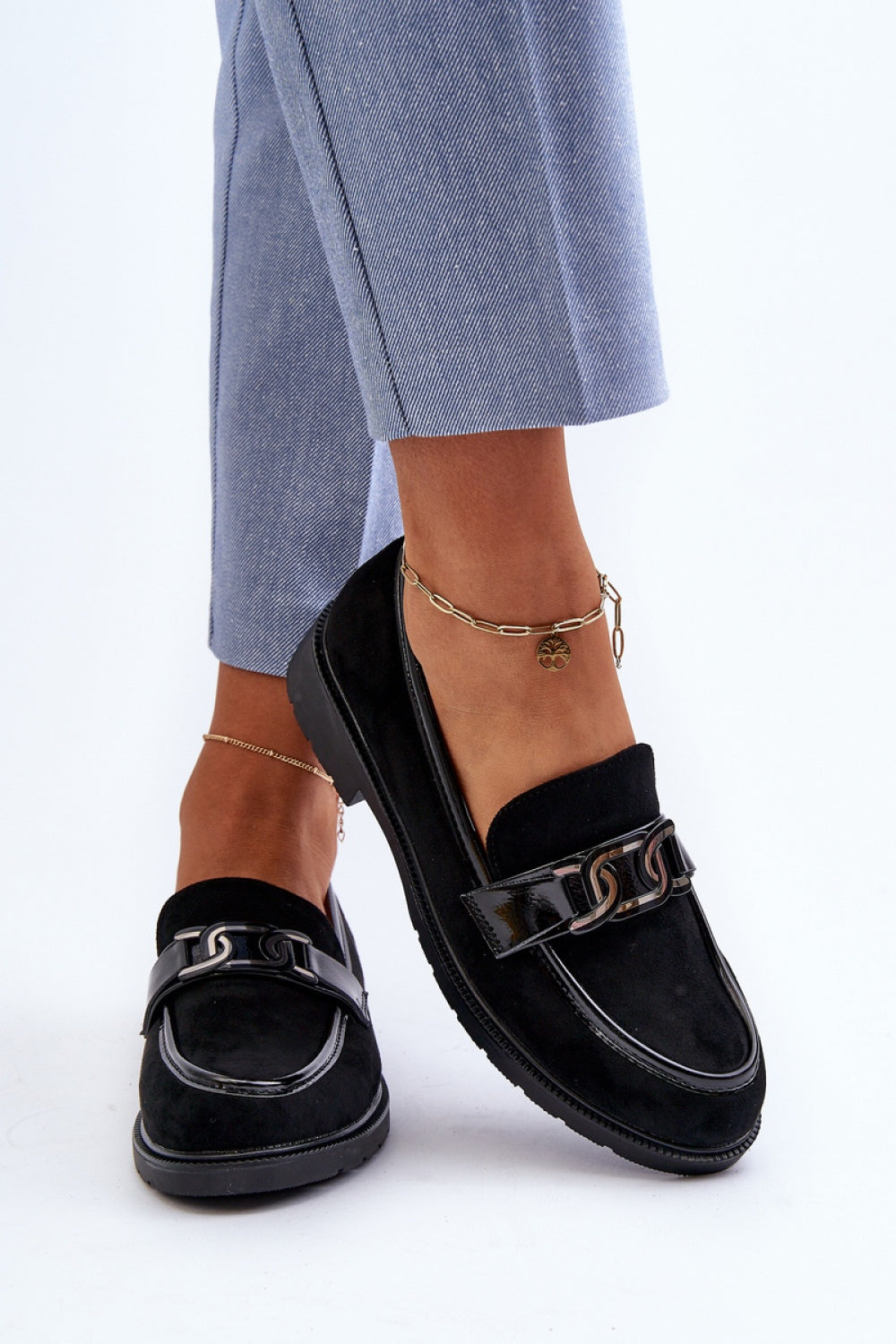 Step In Style Black Flat Moccasins - view 3