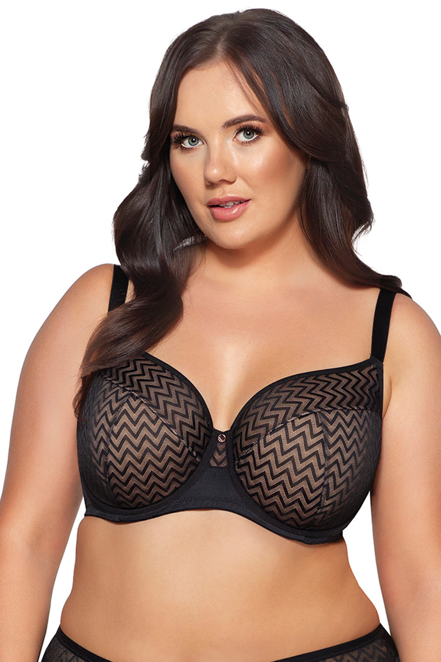 Ava Innesa Bla Black Lace Padded Semi-Soft Bra