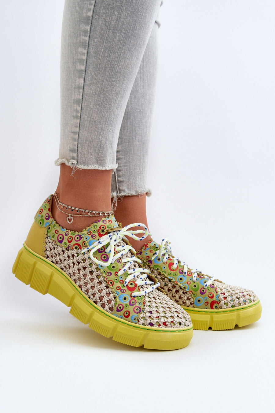 Step In Style Maciejka Lime Leather Shoes