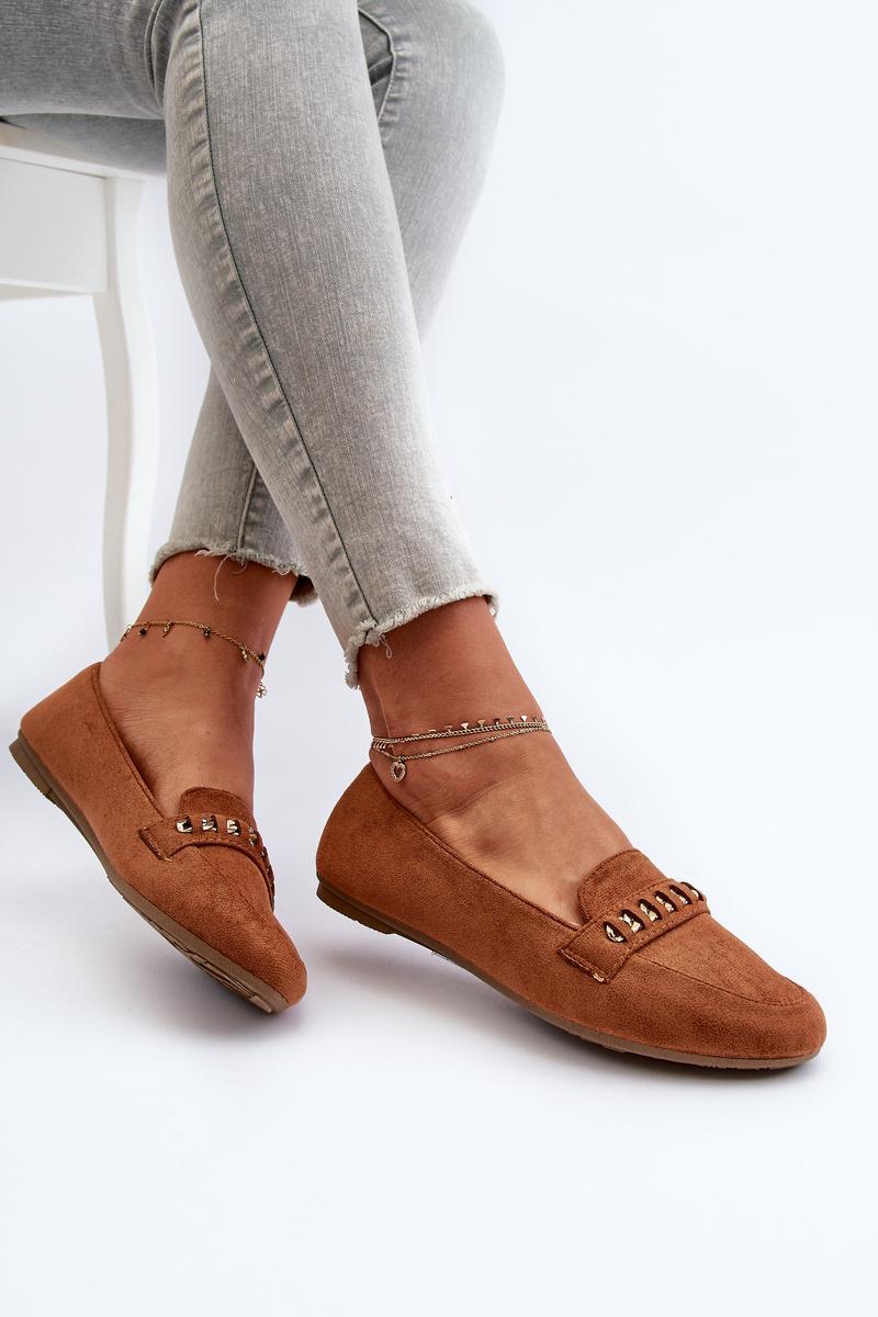 Step In Style Aredilla Camel Faux Suede Moccasins