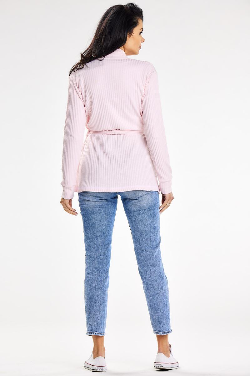 Awama Powder Pink Cardigan - view 3