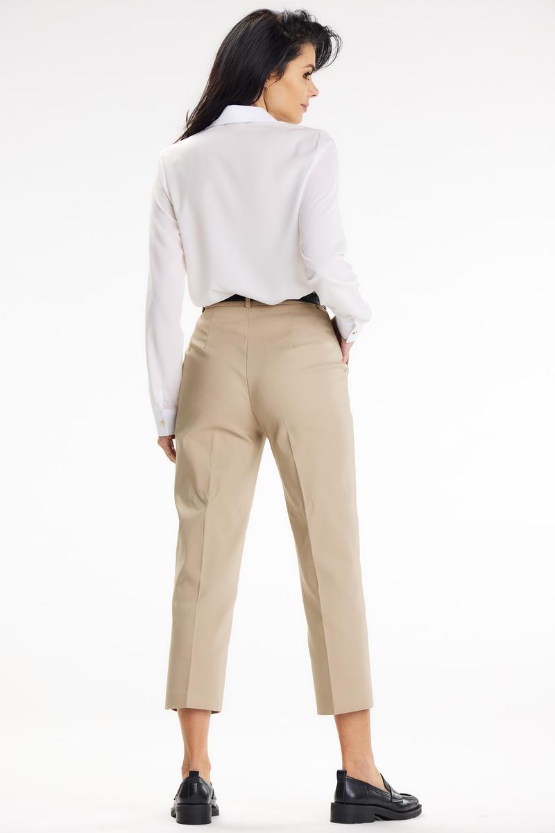 Awama White Collared Long Sleeve Top - view 3