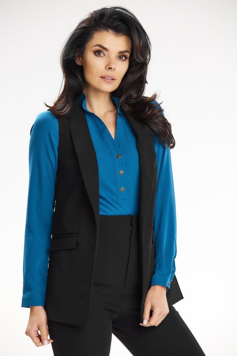 Awama Black Gilet