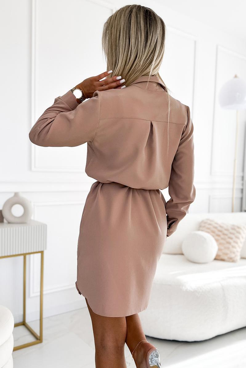 Numoco Camille Beige Dress - view 3