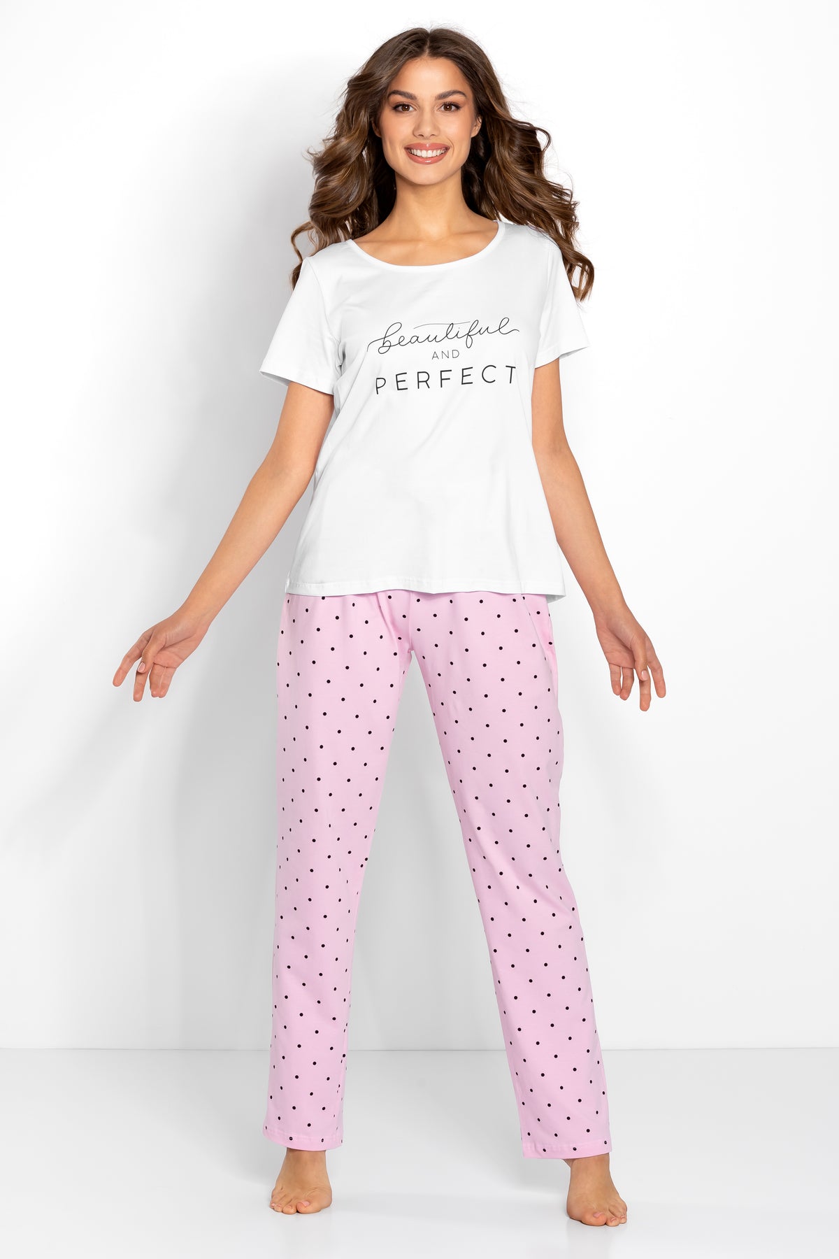 Momenti Per Me Flawless Pink Cotton Pyjamas