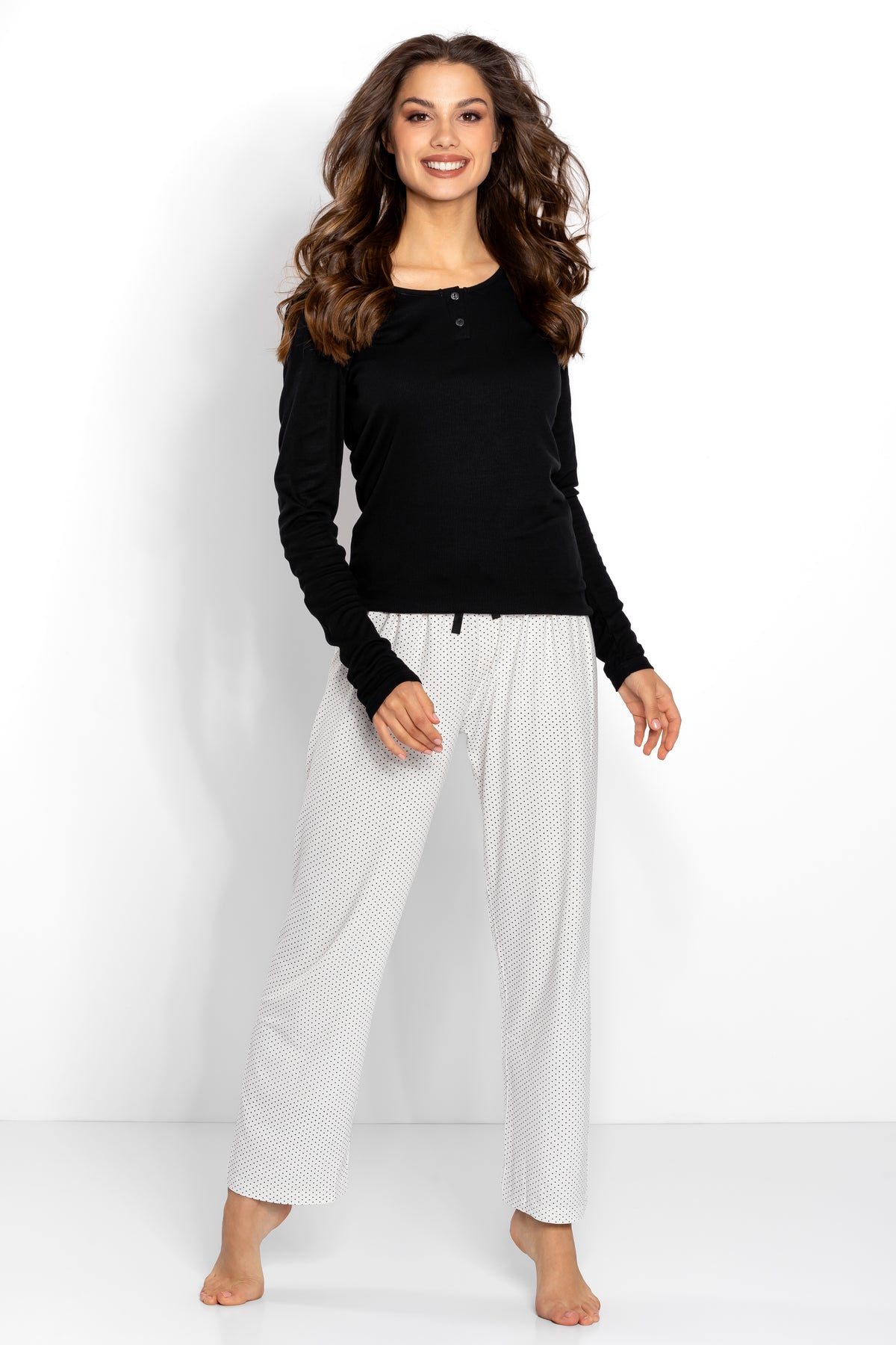 Momenti Per Me Naomi Ecru Long Sleeve Pyjamas
